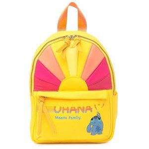 Disney Danielle Nicole Lilo & Stitch Ohana Means Family Yellow Backpack